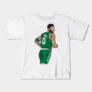 Jayson Tatum Back Kids T-Shirt